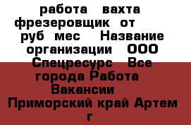 работа . вахта. фрезеровщик. от 50 000 руб./мес. › Название организации ­ ООО Спецресурс - Все города Работа » Вакансии   . Приморский край,Артем г.